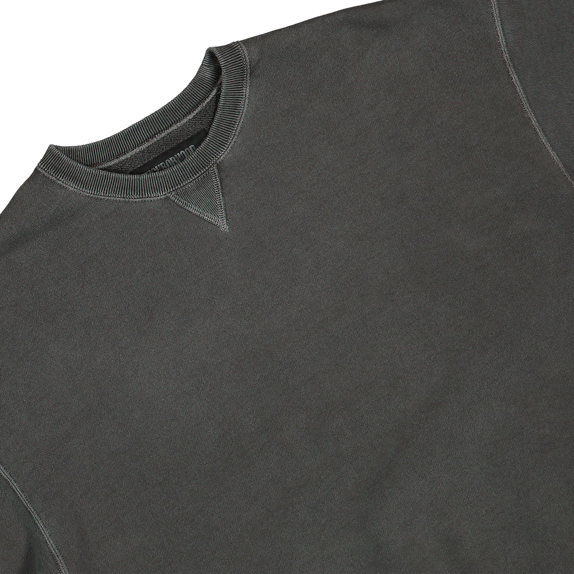 Neighborhood Pigment Dyed Sweat Shirt LS Grey Detail view 3 | Gate