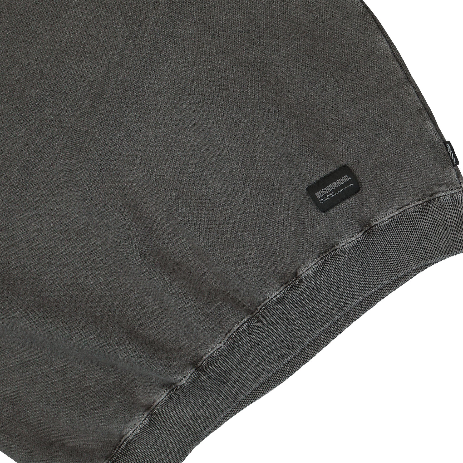 Neighborhood Pigment Dyed Sweat Shirt LS Grey Detail view 4 | Gate