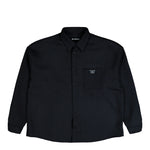 MISBHV Pinstripe Overshirt Black Shirts 251M141 Detail View 1 | GATE