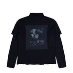 MISBHV Layered Polo Longsleeve Washed Black Longsleeves 251M153 Detail View 2 | GATE