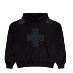 MISBHV Cross Hoodie Washed Black Hoodies 251M207 Detail View 1 | GATE