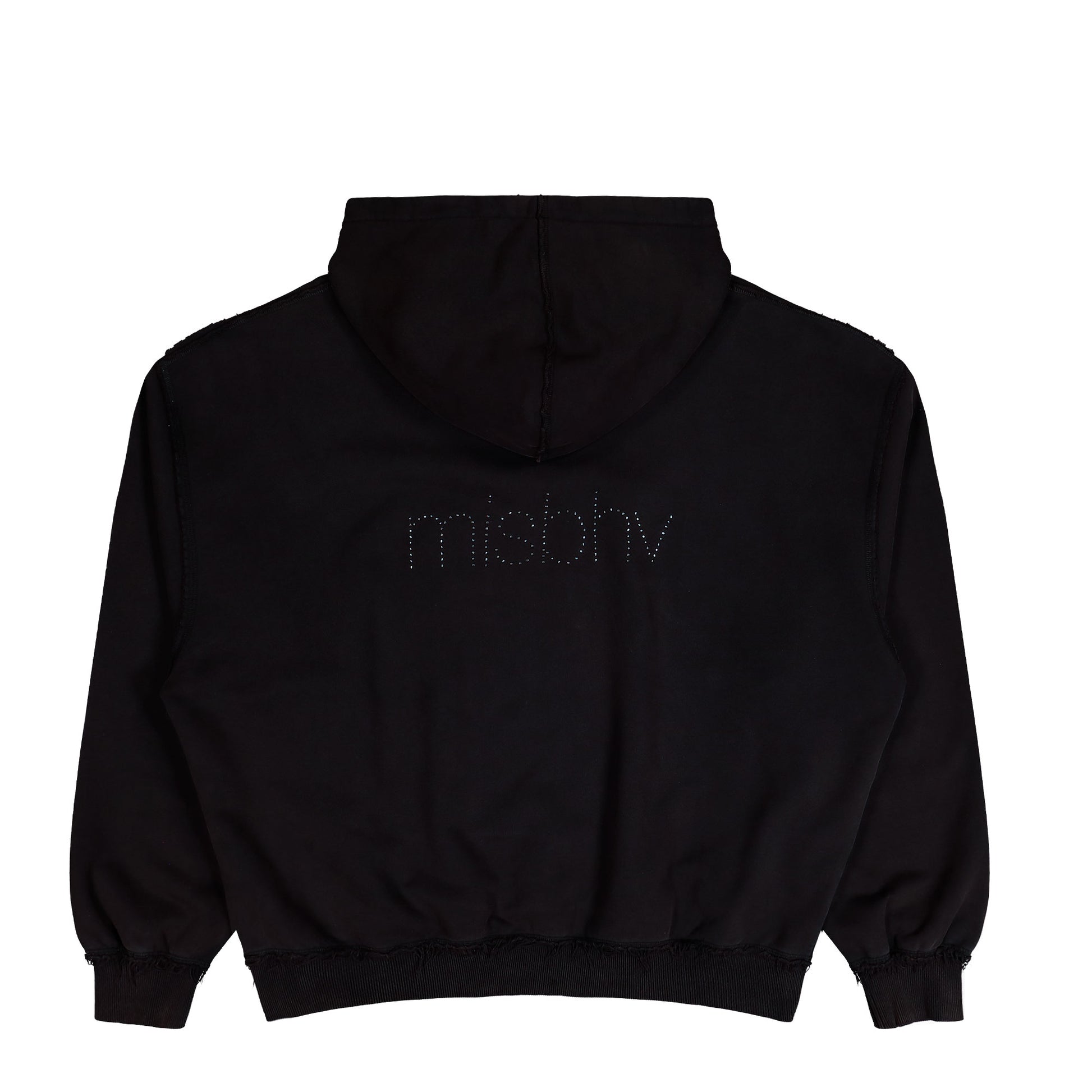 MISBHV Cross Hoodie Washed Black Hoodies 251M207 Detail View 2 | GATE