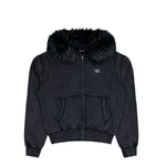 MISBHV Star Teddy Fur Hoodie Black Hoodies 251M234 Detail View 1 | GATE