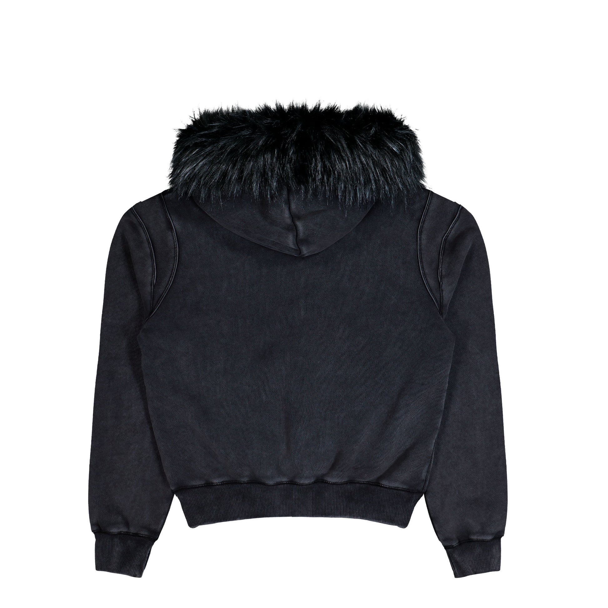 MISBHV Star Teddy Fur Hoodie Black Hoodies 251M234 Detail View 2 | GATE