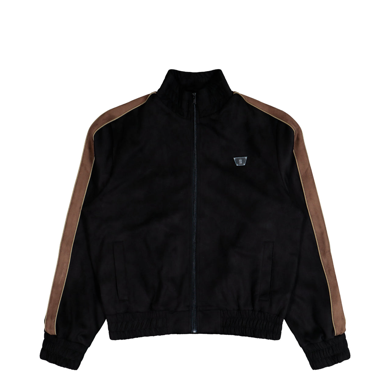 MISBHV Faux Suede Track Jacket Black Jackets 251M417 Detail View 1 | GATE