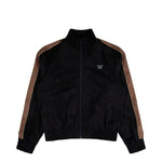 MISBHV Faux Suede Track Jacket Black Jackets 251M417 Detail View 1 | GATE
