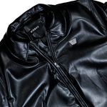 MISBHV Faux Leather Puffer Bomber Jacket Black Jackets 251M427 Detail View 3 | GATE