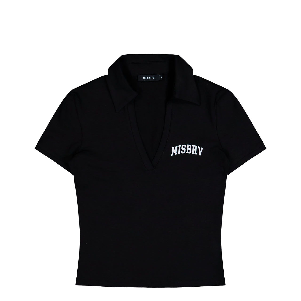 MISBHV Polo Top Black Tops 251W111 Detail View 1 | GATE