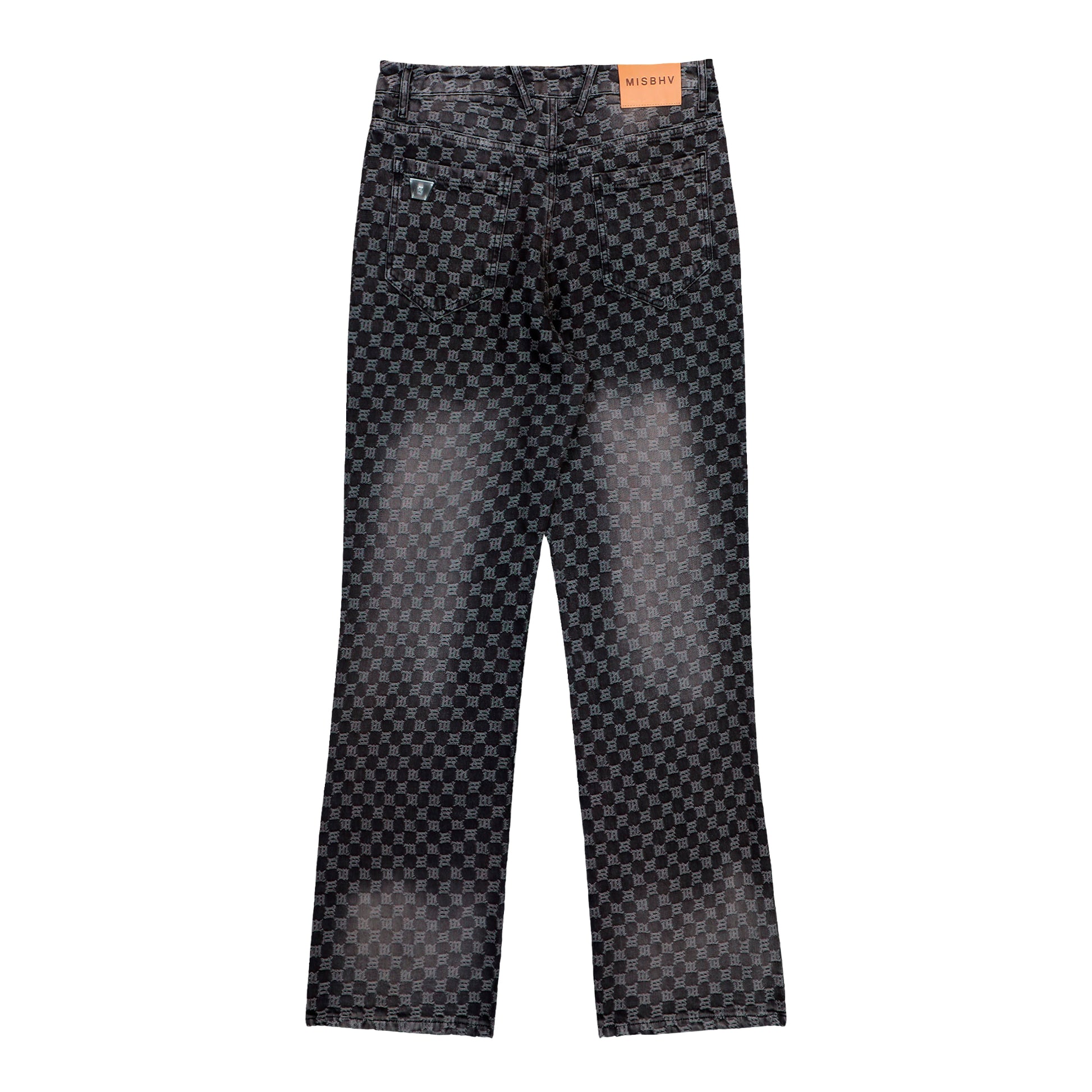 MISBHV Austin Monogram Jeans Washed Black Denim 251W303 Detail View 2 | GATE