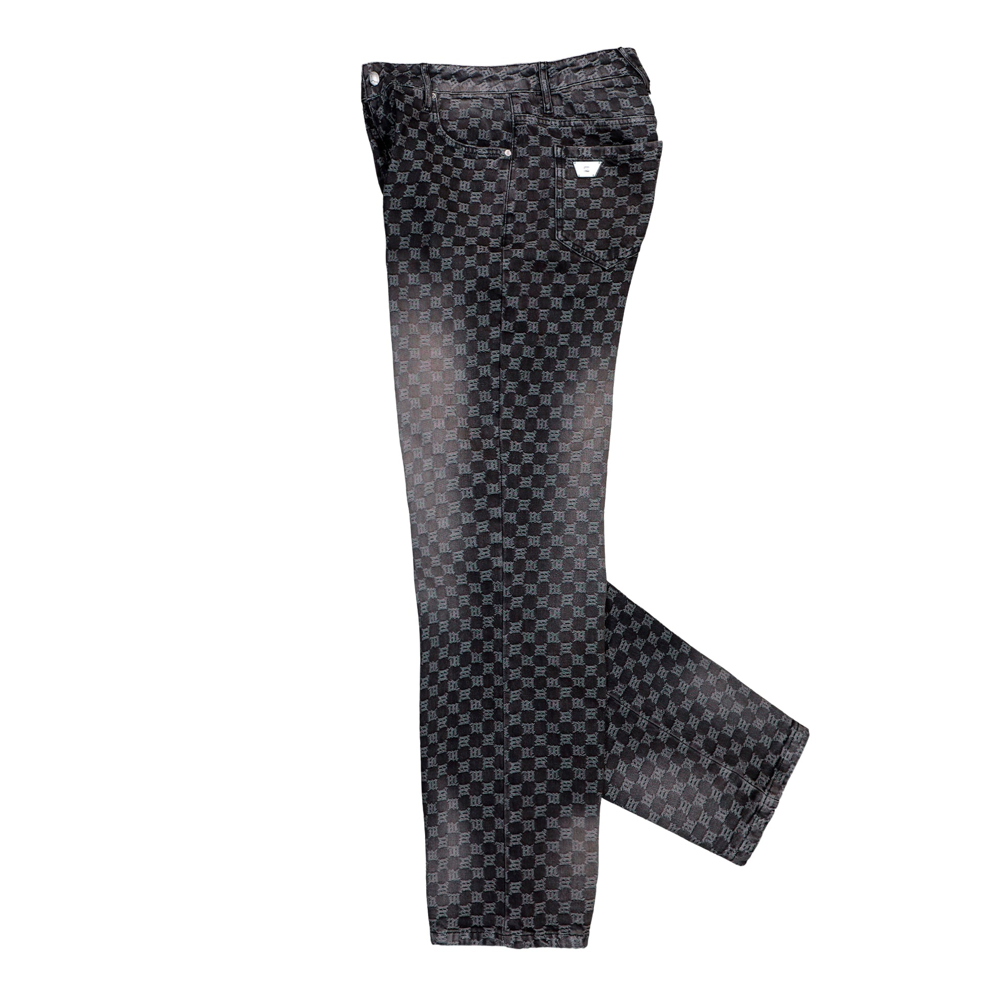 MISBHV Austin Monogram Jeans Washed Black Denim 251W303 Detail View 3 | GATE