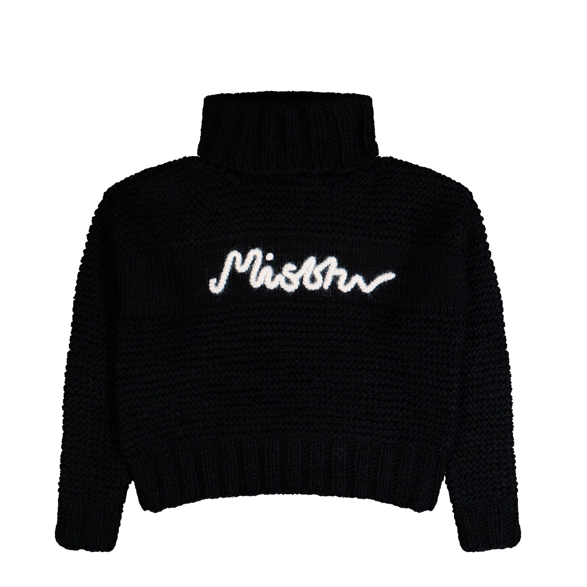 MISBHV St. Moritz Knitted Sweater Black Turtlenecks 251W700 Detail View 1 | GATE