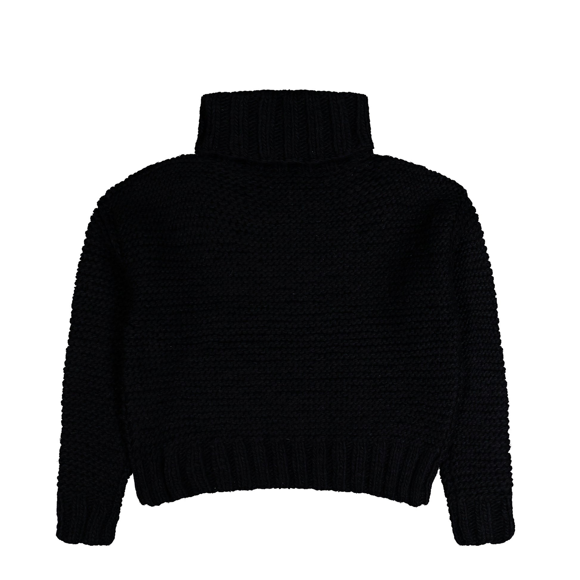MISBHV St. Moritz Knitted Sweater Black Turtlenecks 251W700 Detail View 2 | GATE