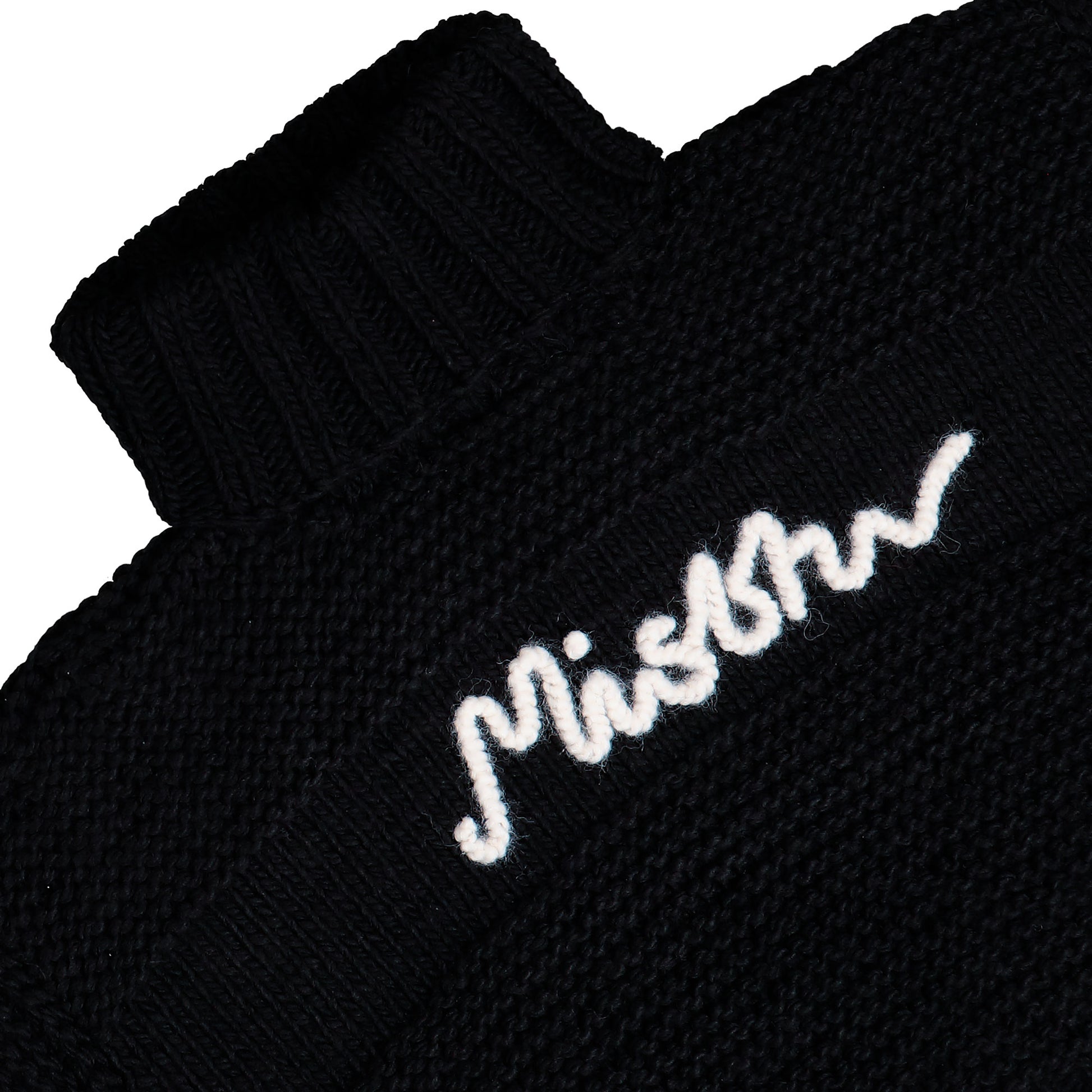 MISBHV St. Moritz Knitted Sweater Black Turtlenecks 251W700 Detail View 3 | GATE