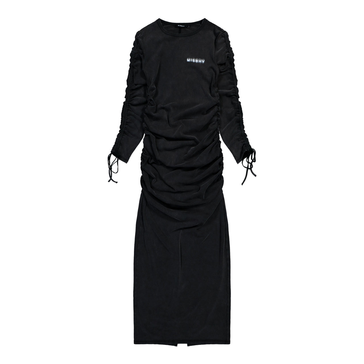MISBHV Community Maxi Dress Washed Black Dresses 251W820 Detail View 1 | GATE