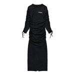 MISBHV Community Maxi Dress Washed Black Dresses 251W820 Detail View 1 | GATE