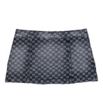 MISBHV Monogram Denim Skirt Washed Black Skirts 251W850 Detail View 2 | GATE