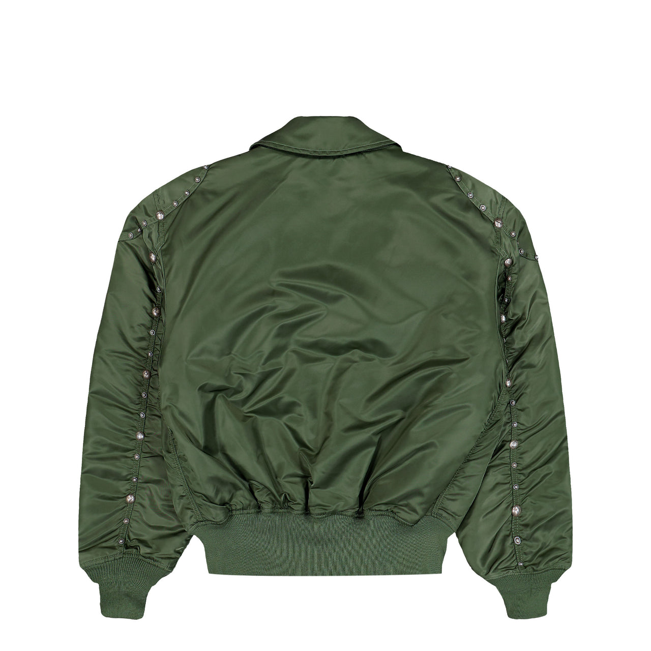 Thug Club x Alpha Industries CWU-45P Rivet Edition Sage Green Bomber & Varsity Jackets 258150-01 Detail View 1 | GATE

