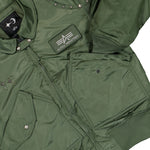 Thug Club x Alpha Industries CWU-45P Rivet Edition Sage Green Bomber & Varsity Jackets 258150-01 Detail View 5 | GATE
