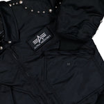 Thug Club x Alpha Industries CWU-45P Rivet Edition Black Bomber & Varsity Jackets 258150-03 Detail View 5 | GATE

