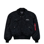Thug Club x Alpha Industries CWU-45P Studio Edition Black Bomber & Varsity Jackets 258152-03 Detail View 1 | GATE
