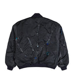 Doublet Key Chain Decorated Bomber Jacket Grey Jackets 25AW18BL223 Detail View 2 | GATE