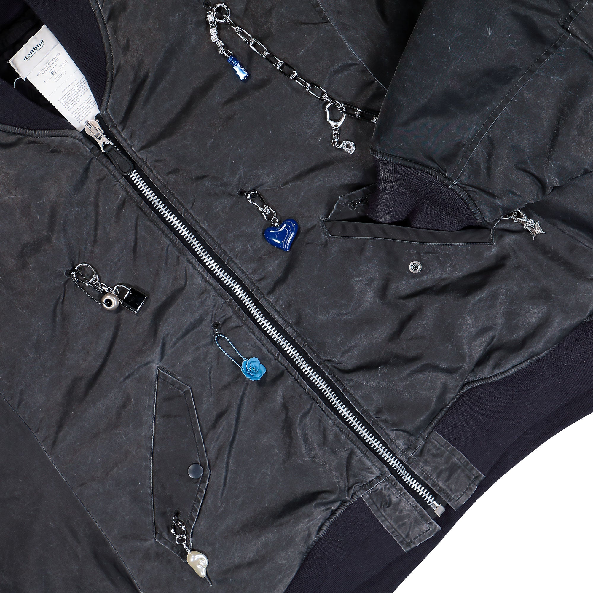 Key Chain Decorated Bomber Jacket | GATE