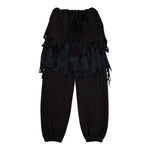 Doublet Phantom Frayed Sweatpants Black Sweat & Track Pants 25AW34PT327 Detail View 1 | GATE