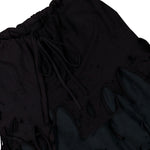 Doublet Phantom Frayed Sweatpants Black Sweat & Track Pants 25AW34PT327 Detail View 4 | GATE