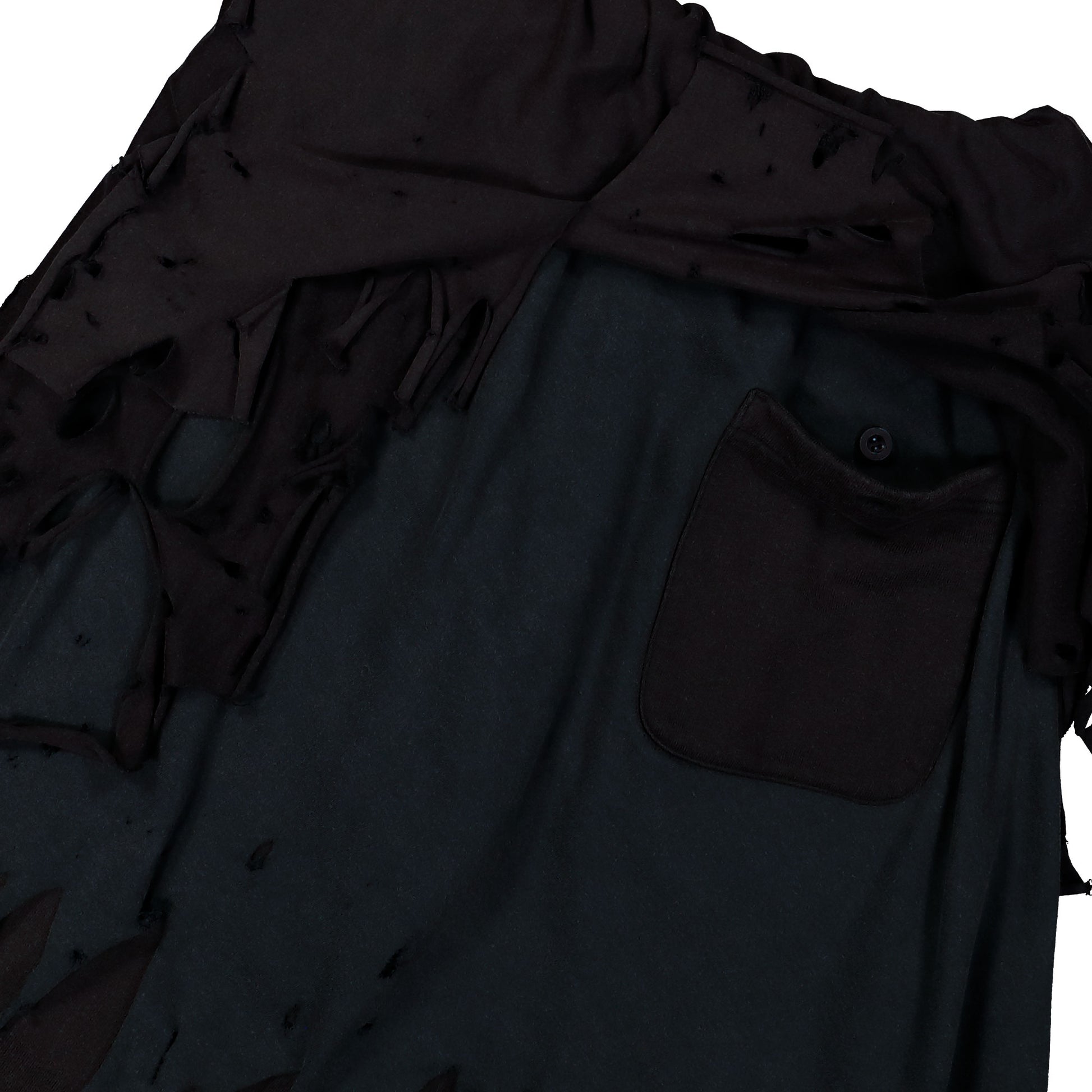 Doublet Phantom Frayed Sweatpants Black Sweat & Track Pants 25AW34PT327 Detail View 5 | GATE