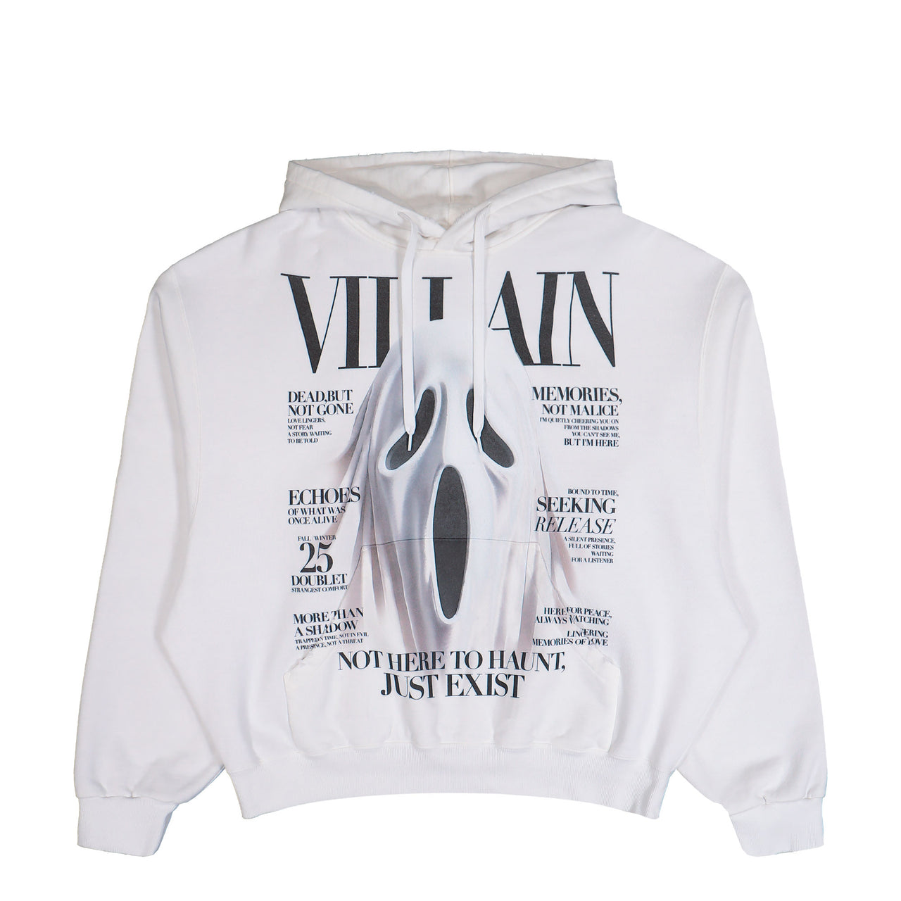 Doublet Villain Cover Print Hoodie White Hoodies 25AW47CS410 Detail View 1 | GATE