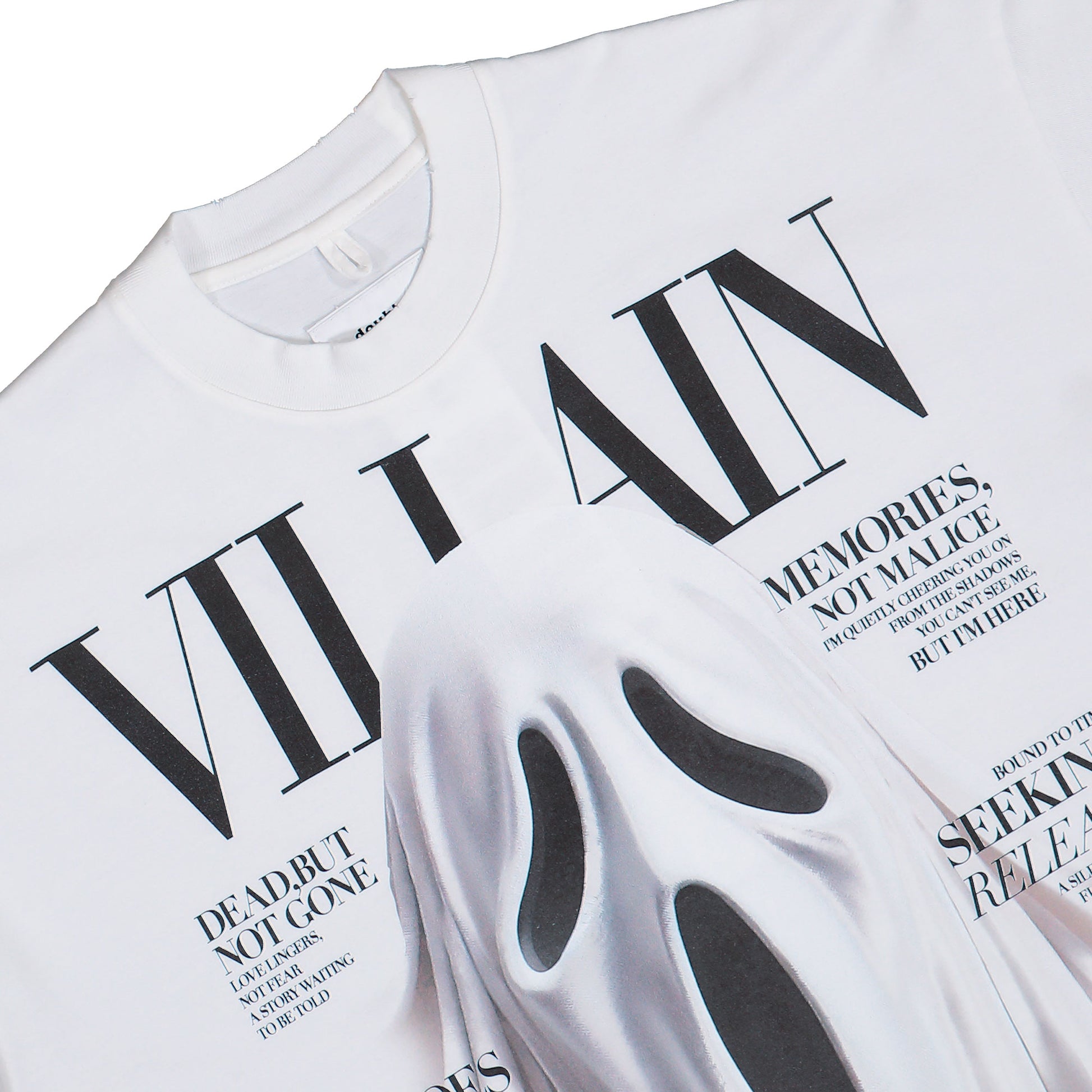 Doublet Villain Cover Print T-Shirt White T-Shirts 25AW48CS411 Detail View 3 | GATE