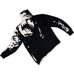 Doublet Graffiti Jacquard Knit Pullover White / Black Sweatshirts 25AW63KN190 Detail View 5 | GATE