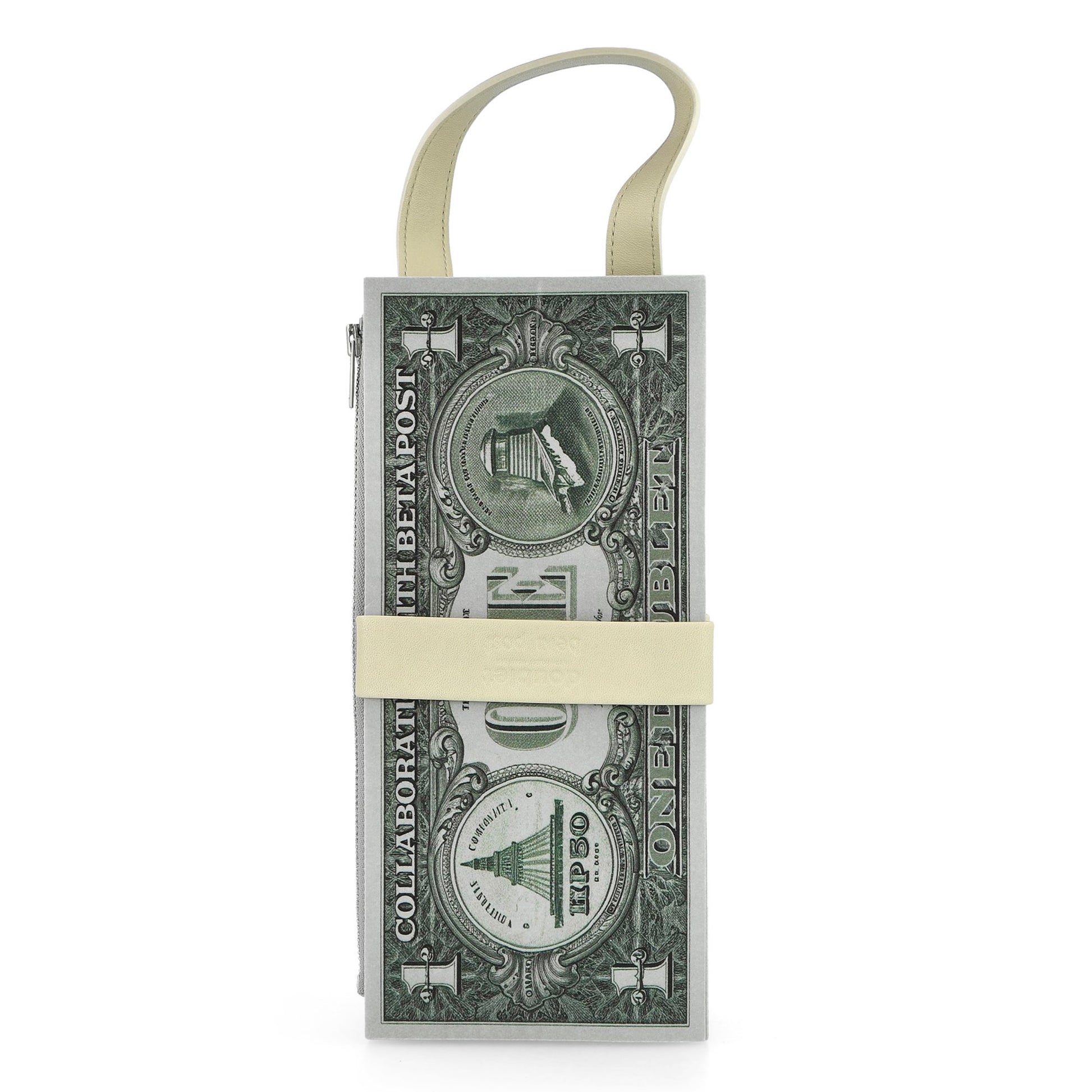 Doublet Cash Stack Clutch Bag Grey Clutches 25AW77BG63 Detail View 5 | GATE