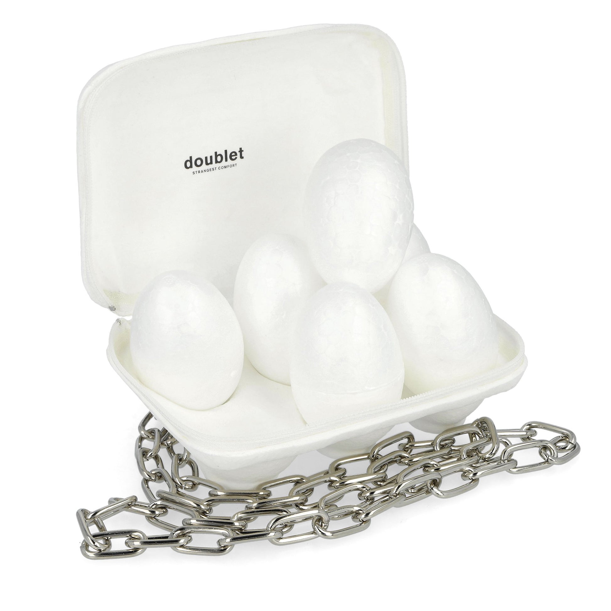 Doublet Egg Pack Pouch White Shoulder Bags 25AW97BG69 Detail View 2 | GATE