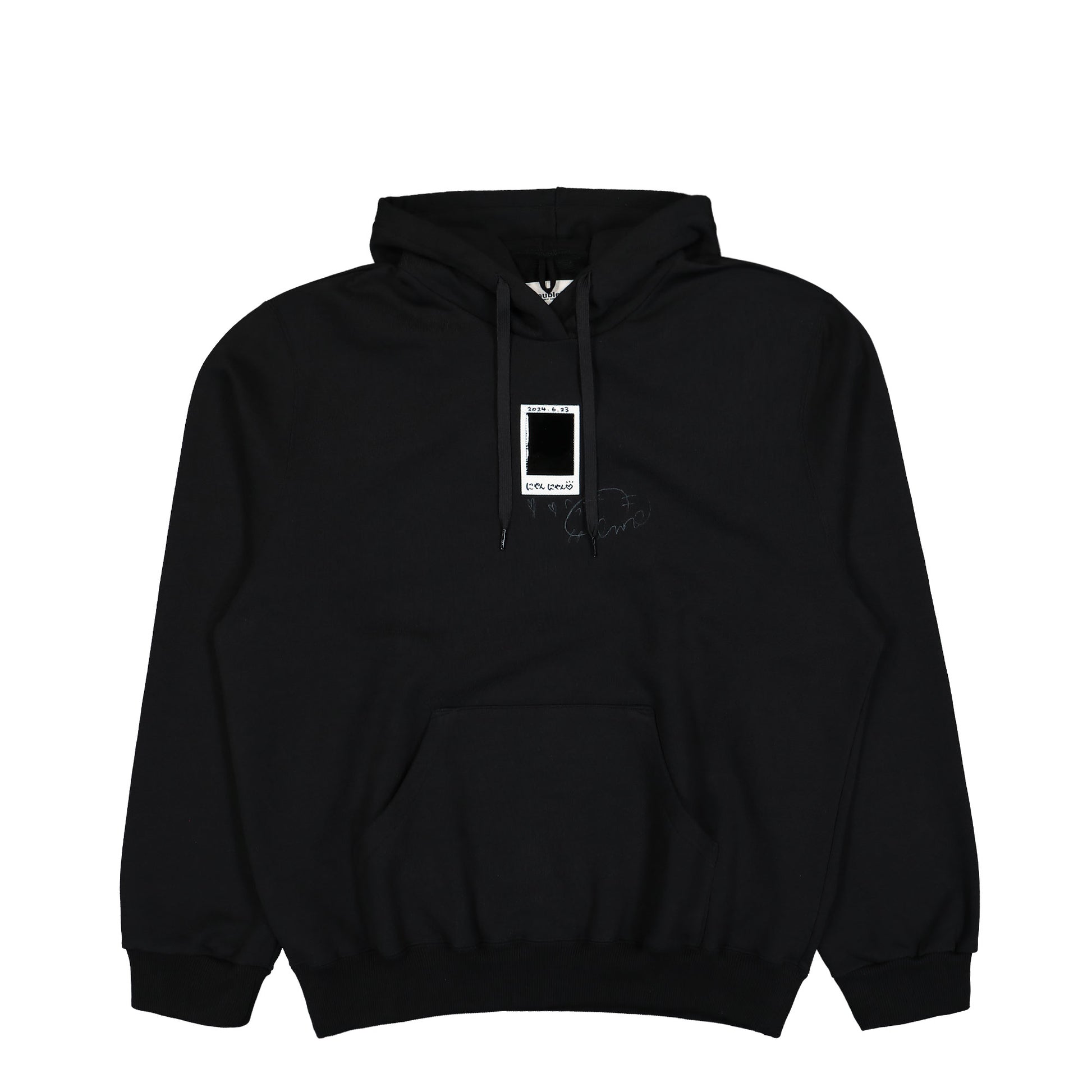Doublet Cheki Rainbow Film Hoodie Black Detail view 1 | Gate