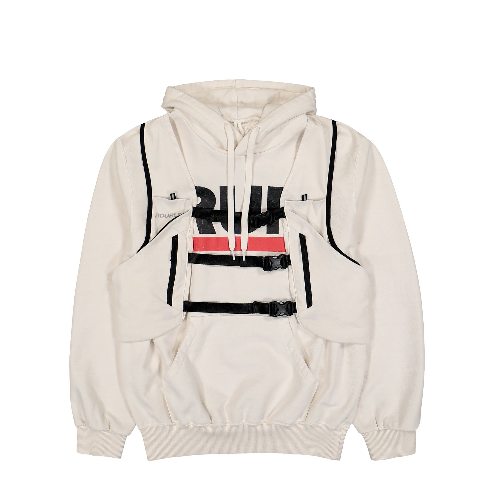 Doublet Trail Vest Hoodie White Detail view 1 | Gate
