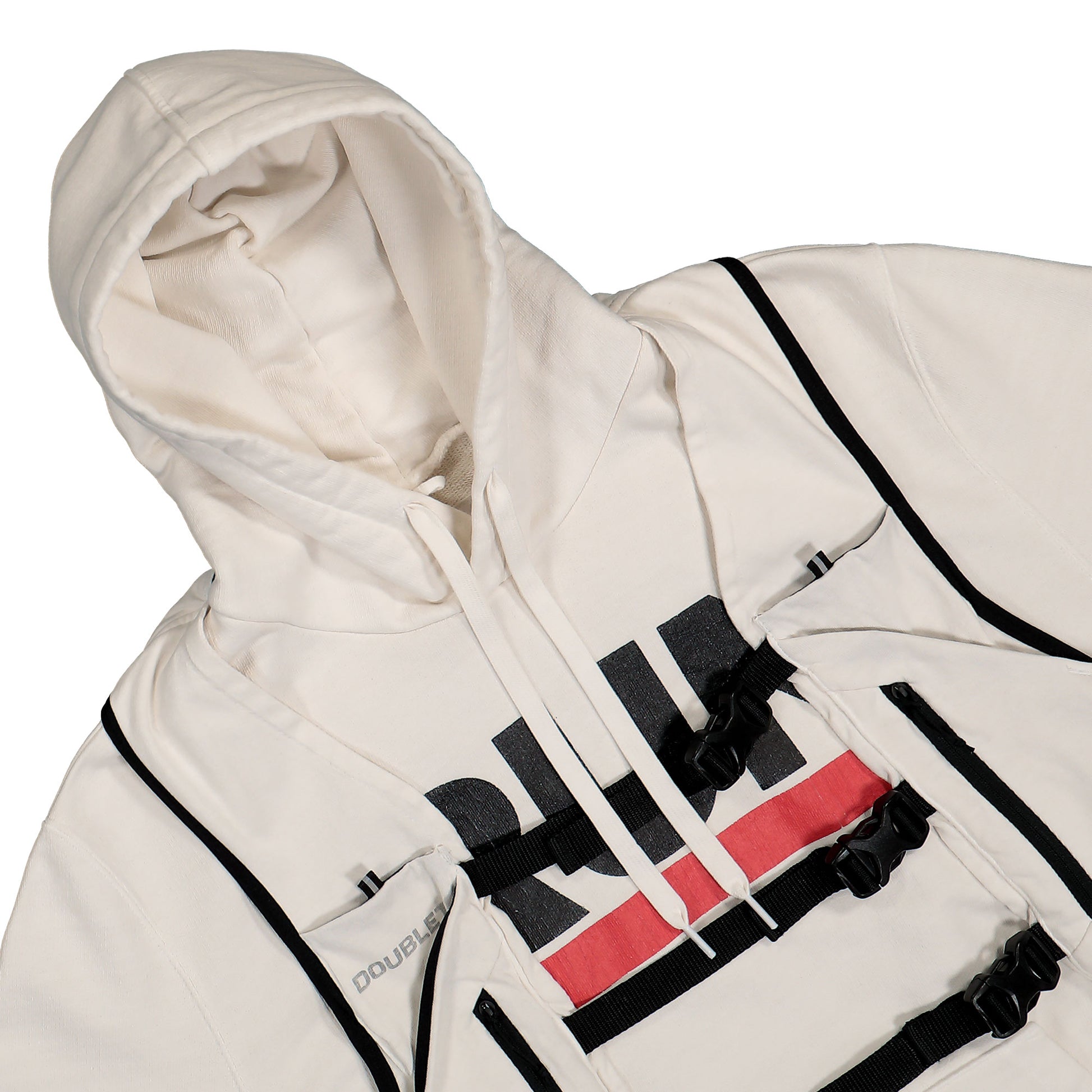 Doublet Trail Vest Hoodie White Detail view 3 | Gate