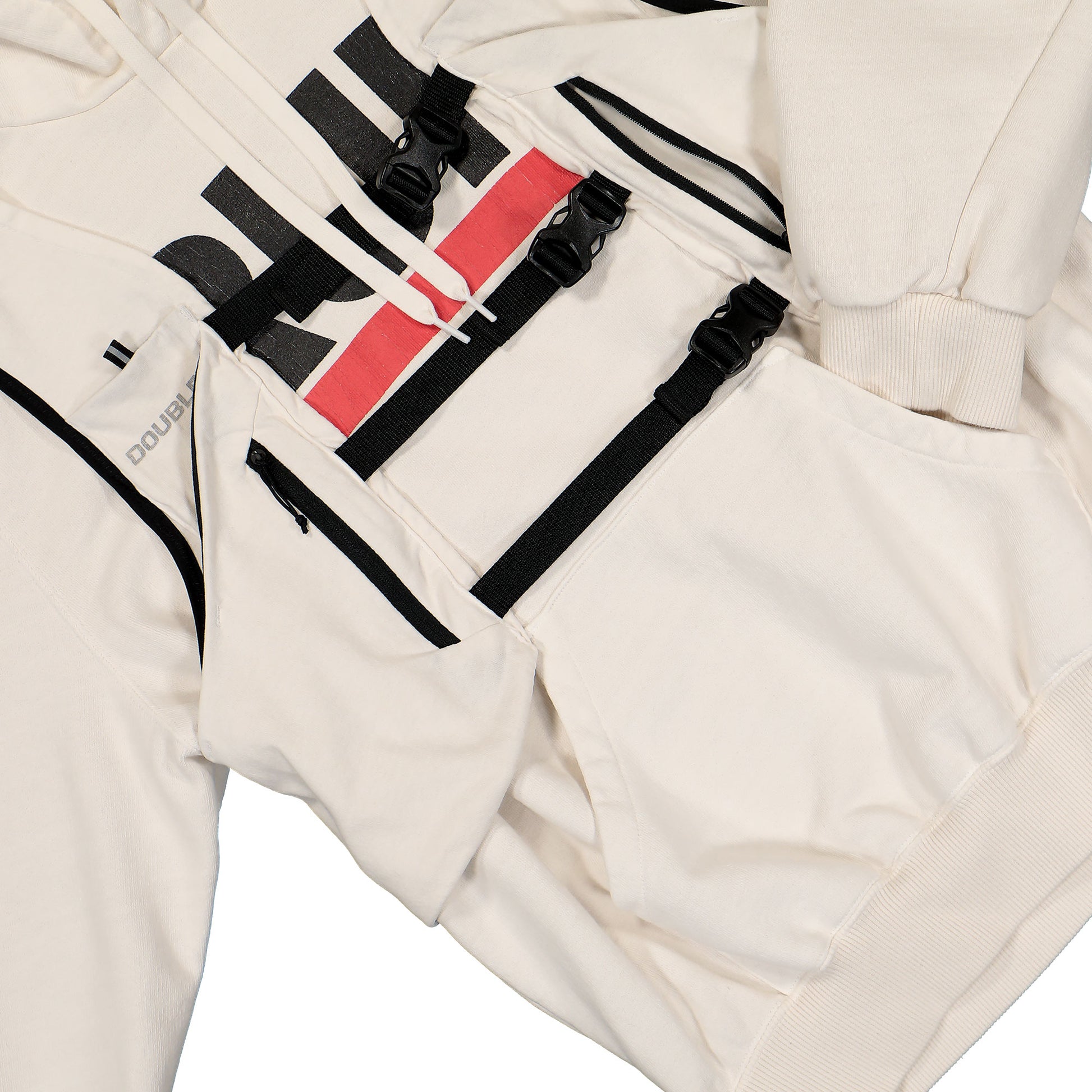 Doublet Trail Vest Hoodie White Detail view 4 | Gate