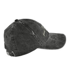 MISBHV Lost In Paradise Cap Washed Black Hats 260A505 Detail View 3 | GATE