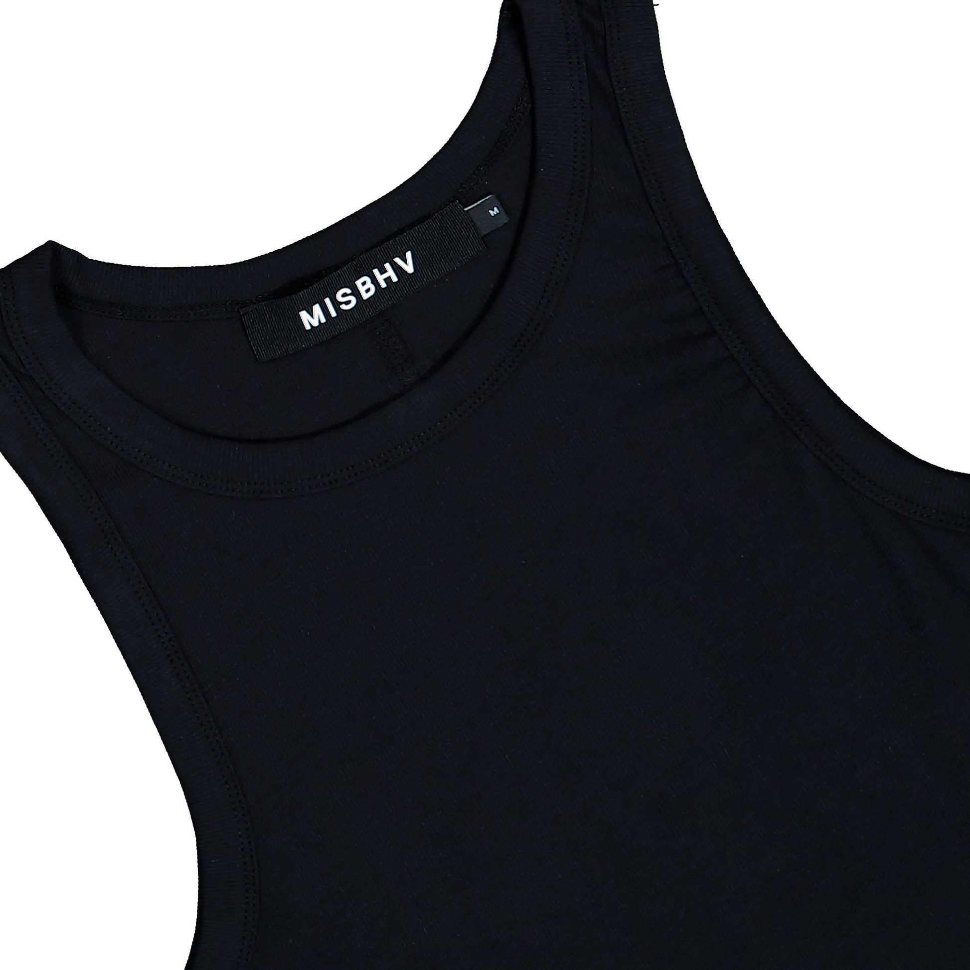 MISBHV M Tank Top Black Tops 260M108 Detail View 3 | GATE