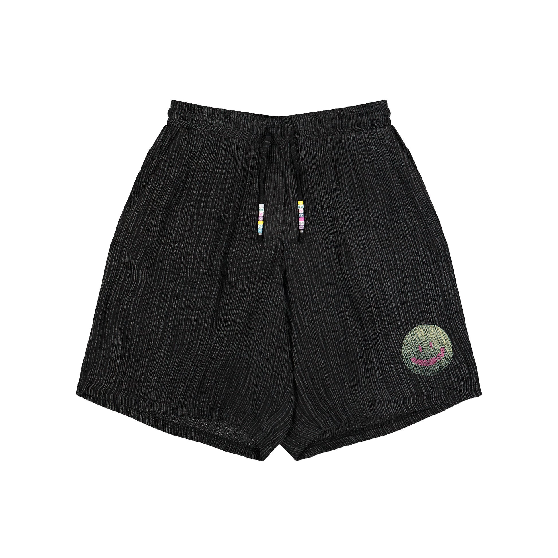 MISBHV Smile Shorts Washed Black Shorts 260M300 Detail View 1 | GATE