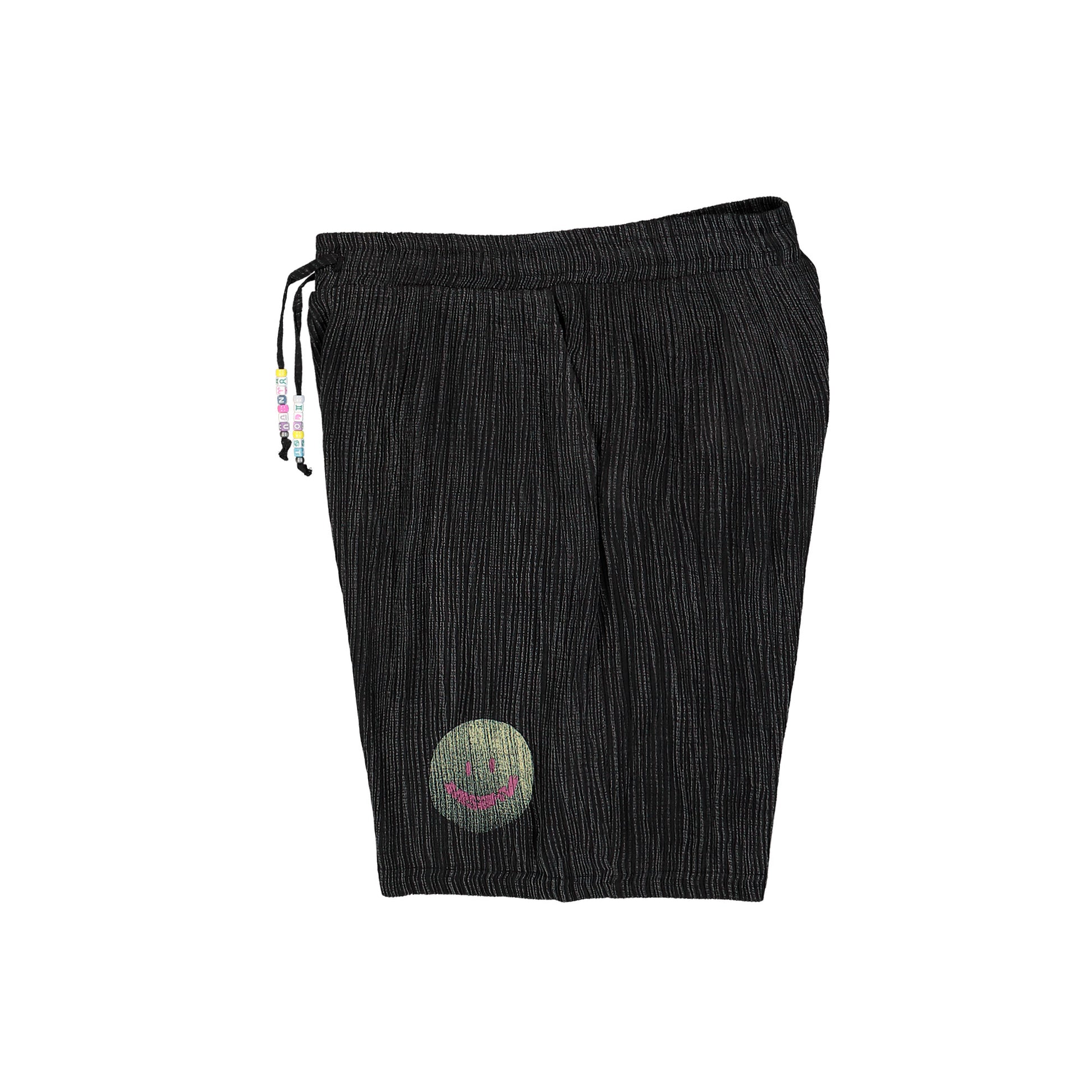 MISBHV Smile Shorts Washed Black Shorts 260M300 Detail View 3 | GATE