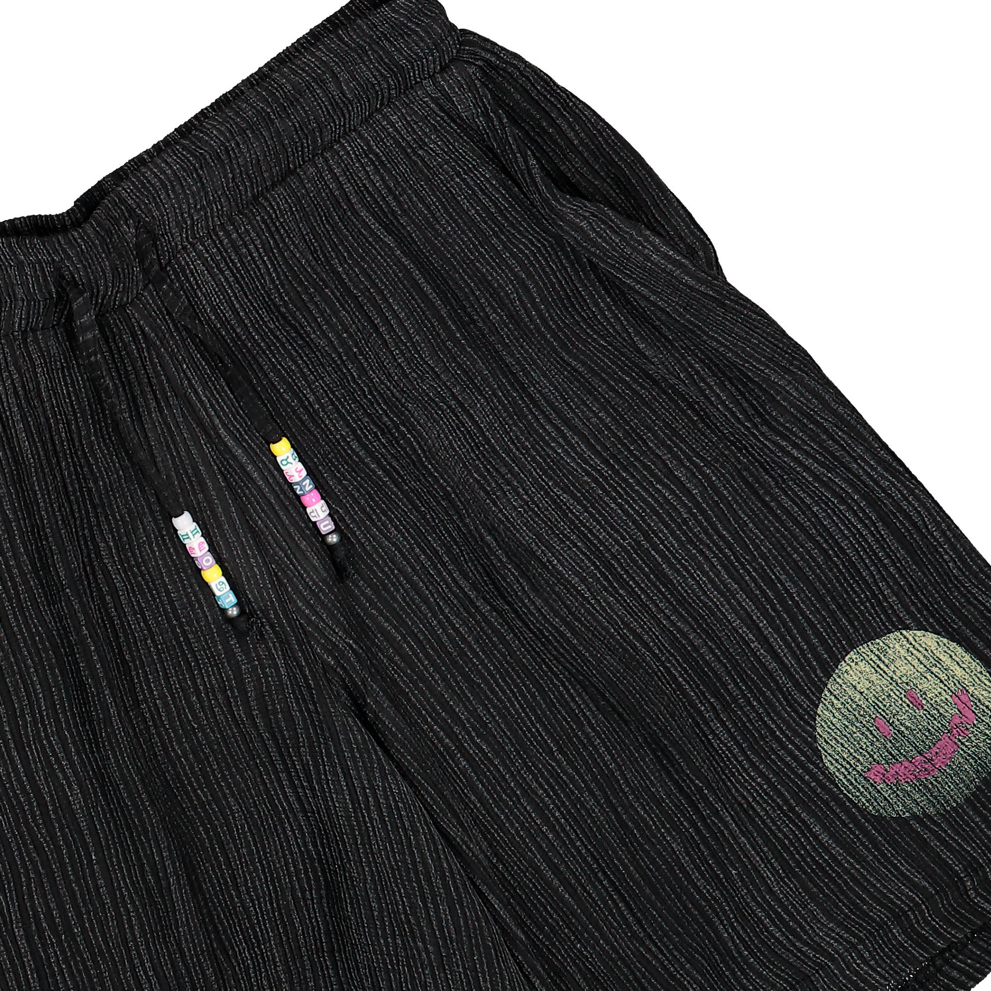 MISBHV Smile Shorts Washed Black Shorts 260M300 Detail View 4 | GATE