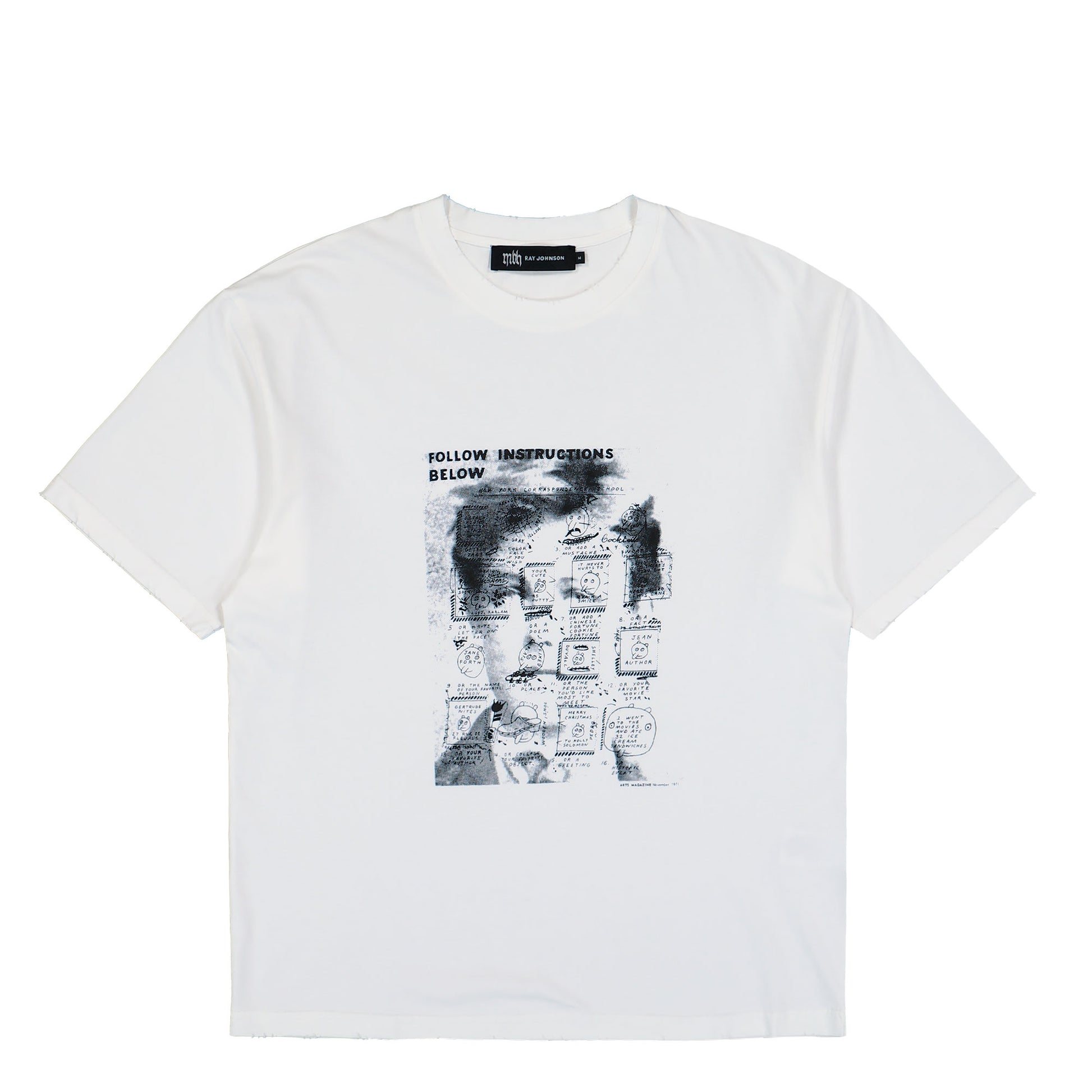 Ray Johnson x MISBHV Rimbaud Template T-Shirt Potted Off White T-Shirts 260U104 Detail View 1 | GATE