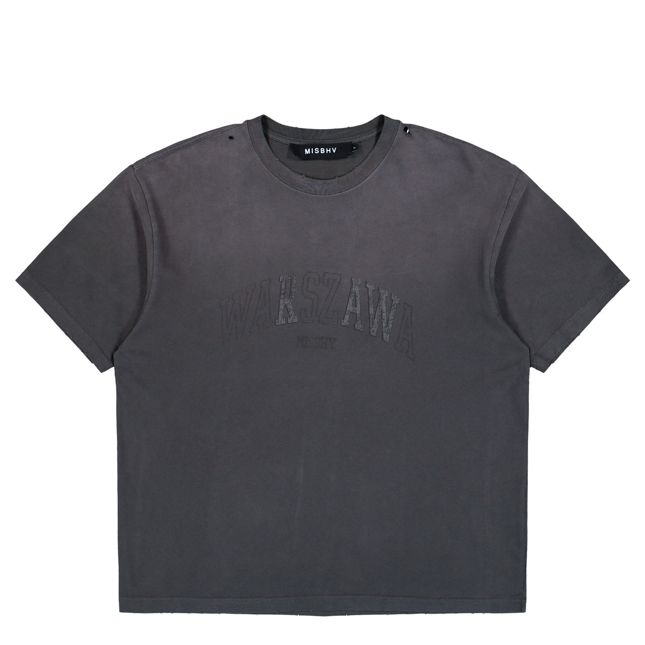 MISBHV Warszawa T-Shirt Washed Black T-Shirts 260U137 Detail View 1 | GATE