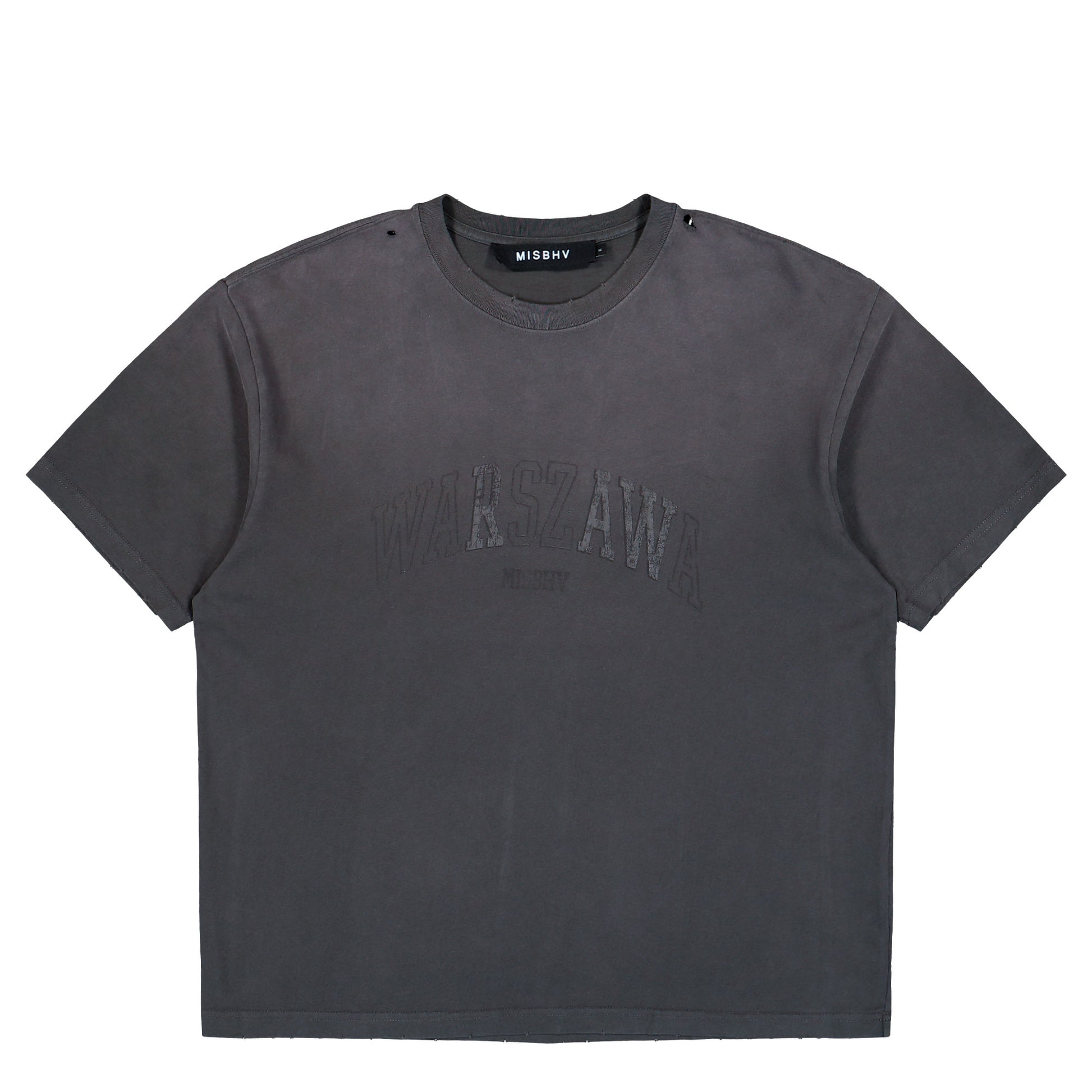 MISBHV Warszawa T-Shirt Washed Black T-Shirts 260U137 Detail View 1 | GATE