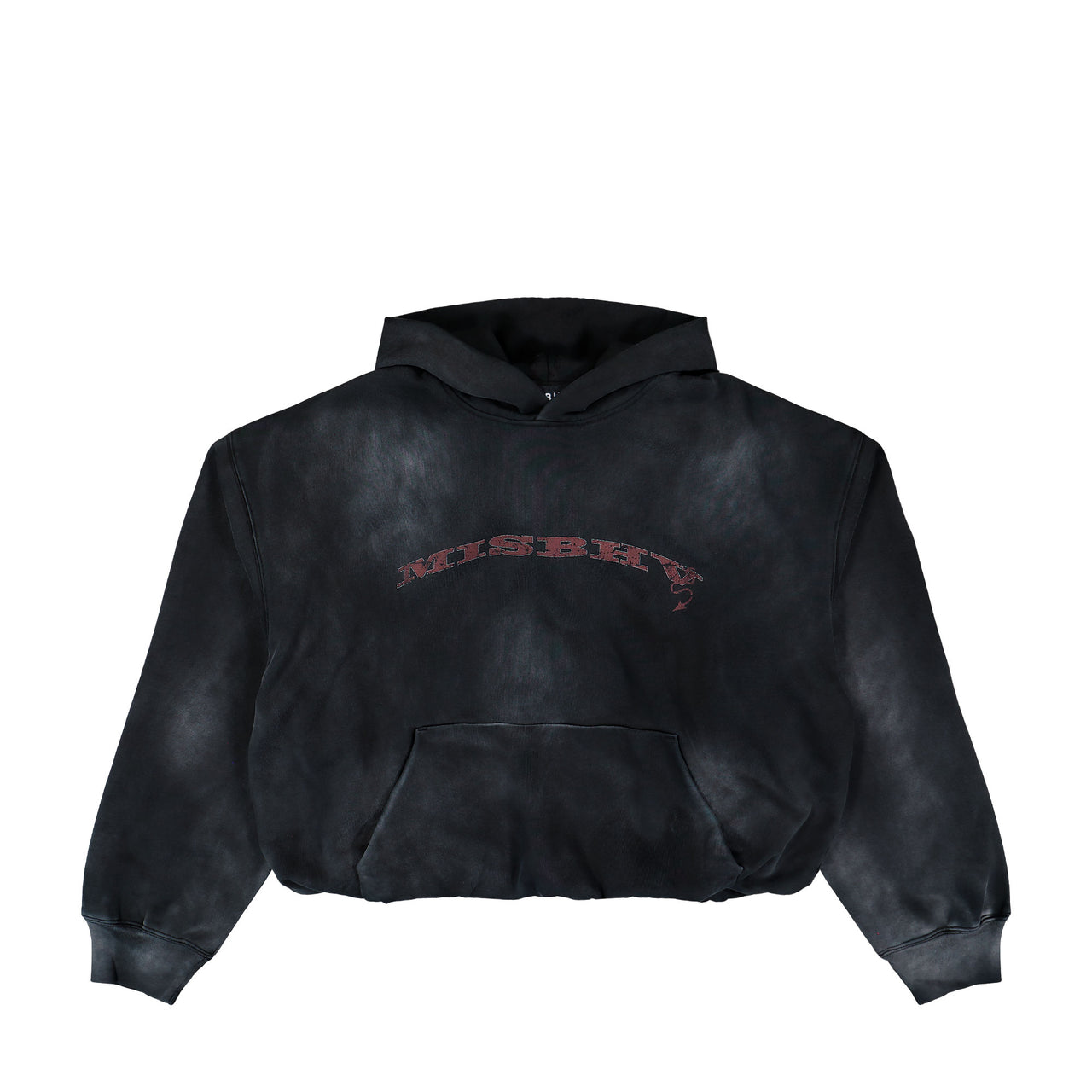 MISBHV Devil MISBHV Inflated Hoodie Washed Grey Hoodies 260U209 Detail View 1 | GATE
