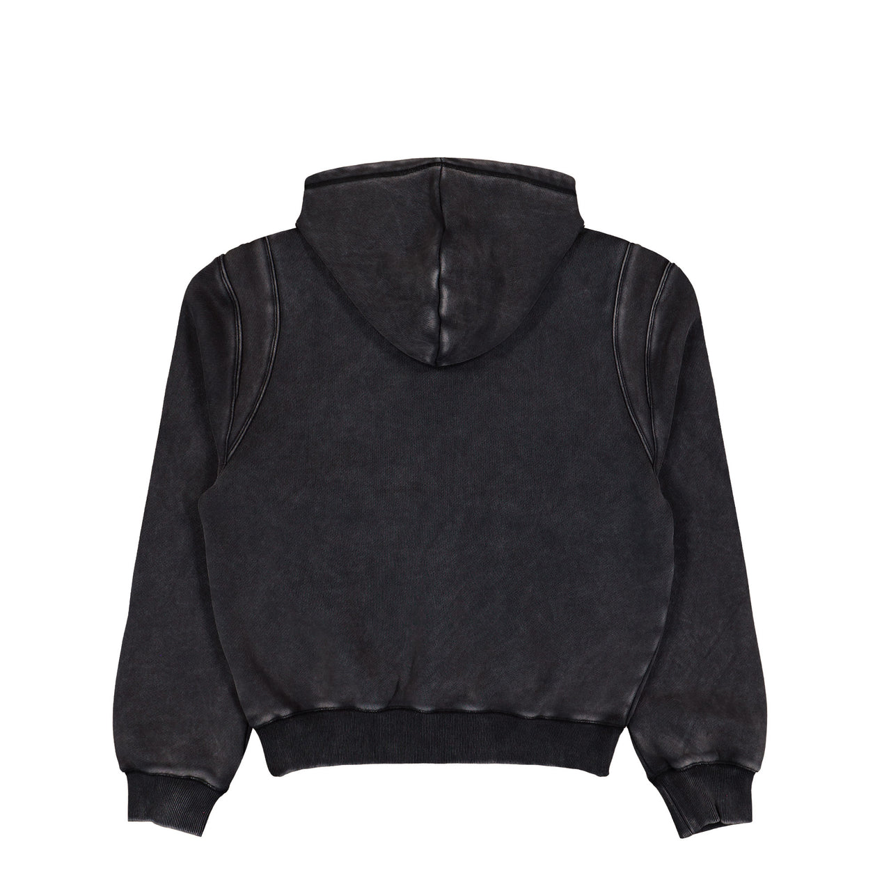 MISBHV Teddy Zipped Hoodie Washed Black Hoodies 260U225 Detail View 1 | GATE