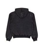 MISBHV Teddy Zipped Hoodie Washed Black Hoodies 260U225 Detail View 2 | GATE