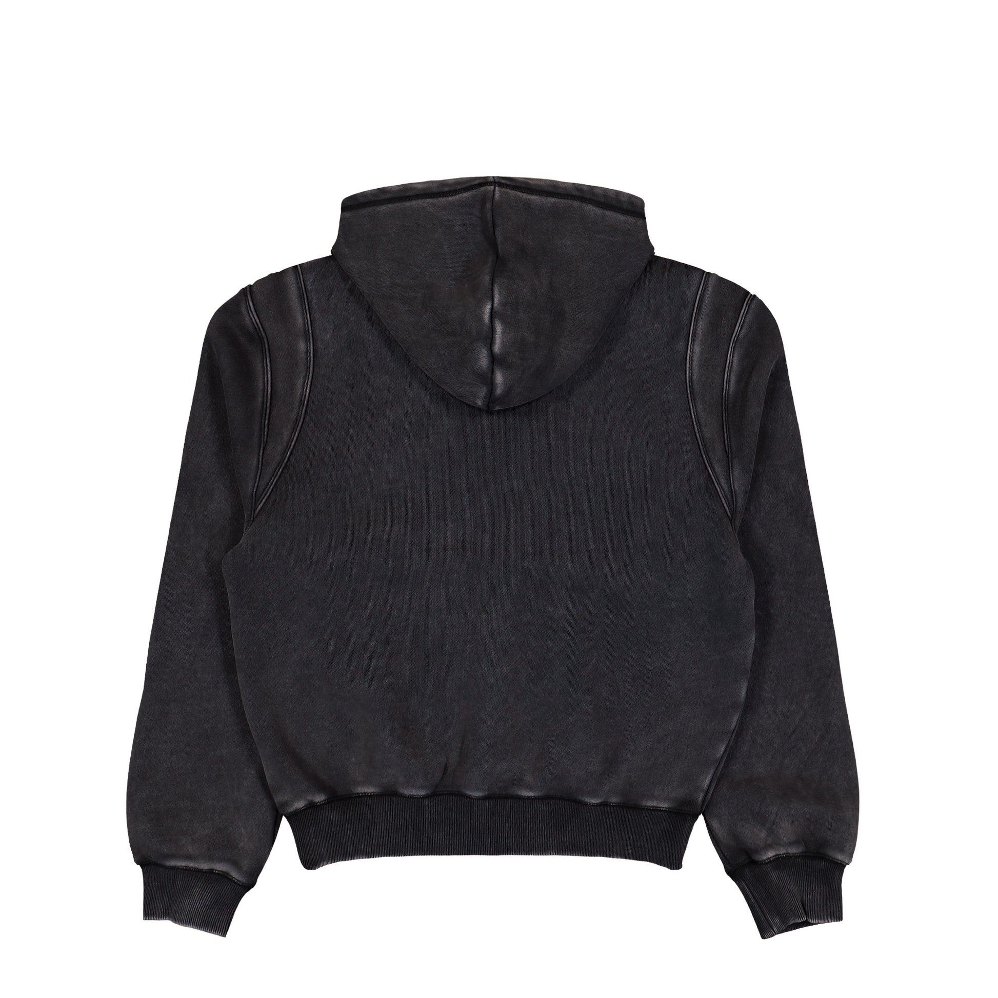MISBHV Teddy Zipped Hoodie Washed Black Hoodies 260U225 Detail View 2 | GATE
